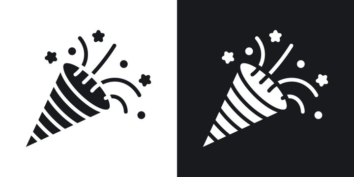 Confetti party popper icon