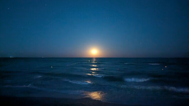 sunset over the sea