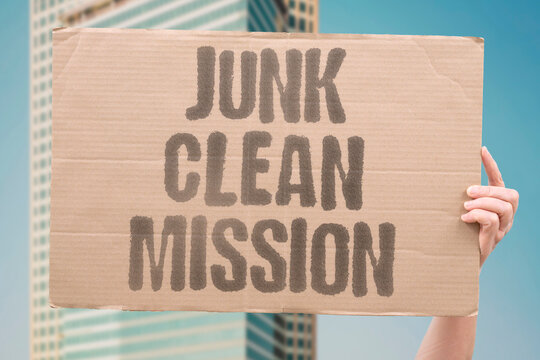 "Junk clean mission" Orbital debris removal operation. SATELLITE. JUNK. CLEANUP. RISK. TECHNOLOGY.