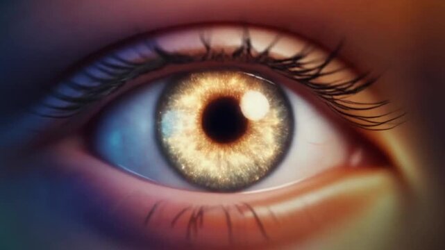 Expressive close-up video of eyes in scenes that evoke a variety of emotions. Showing different eye responses such as widening, narrowing, or sparkling