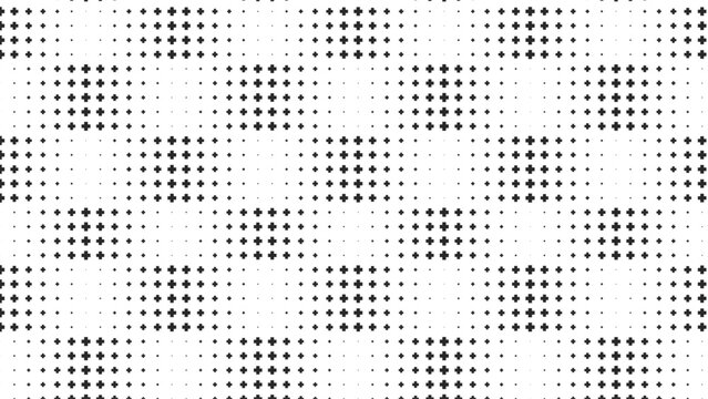 Abstract seamless pattern with black crosses