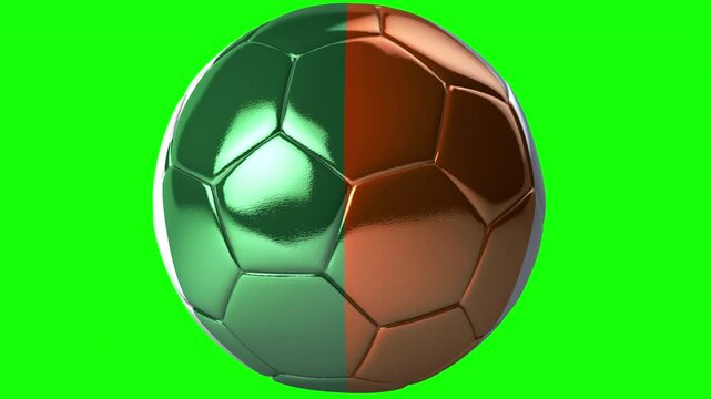 Metallic Soccer Ball 360 4K - Ivory Coast