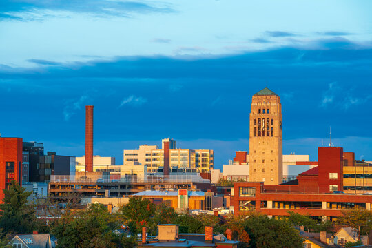 Ann Arbor, Michigan, USA Downtown Skyline