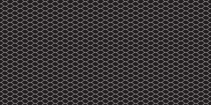 White soccer goal net pattern background on black backdrop