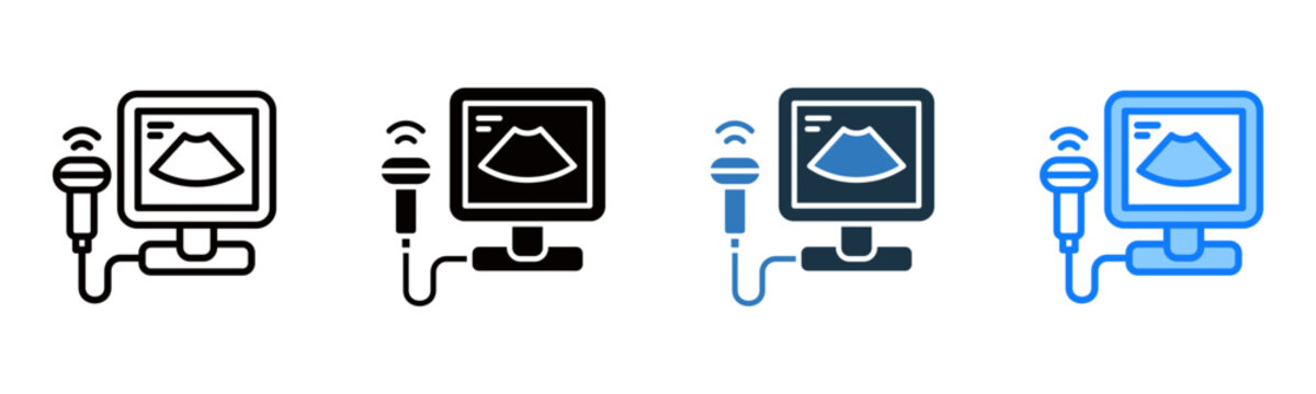 Usg icon multiple style vector illustration