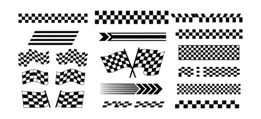 Racing stripe vector collection with dynamic lines and automotive competition graphics © MASUD MONY