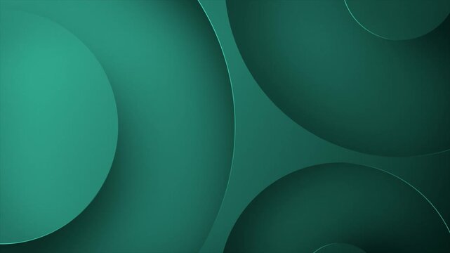 3D abstract thick bevelled edge circular looped ring lines on a dark gradient shadow background dynamic modern wallpaper with digital texture effects and graphics in vibrant colours teal aqua