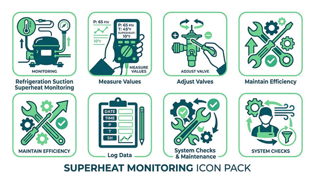 The RJ_R47PFD_VF icon pack displays various technical monitoring and maintenance icons.