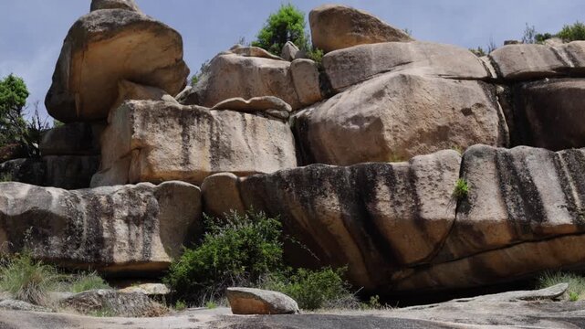 Landscape of a typical Granite Rock in Sierra de Guadarrama