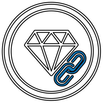 Modern NFT digital art frame vector icon illustrationshowcasing a unique cryptocollectible display for blckchain assets and decentrlized finance galleries ina sleek minimalist style.