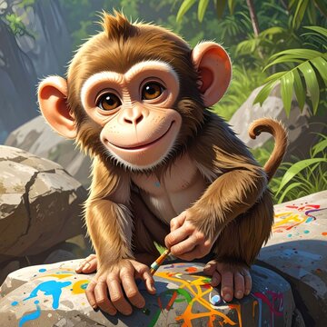 Happy monkey