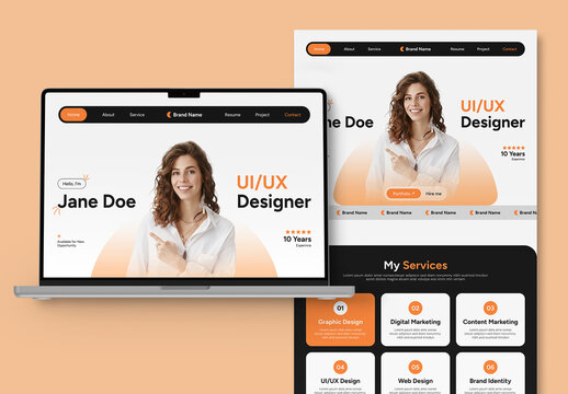 Personal Portfolio Landing Page Template