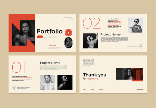 Clean Interactive Portfolio Layout