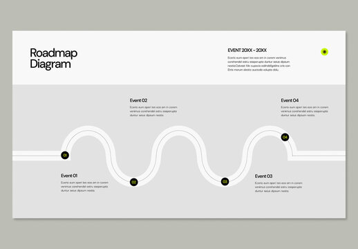 Minimal Roadmap Infographic Template
