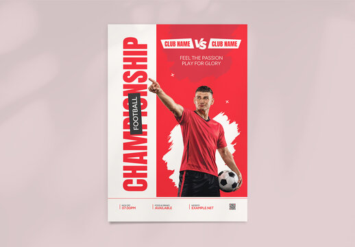 Football Championship Flyer Template