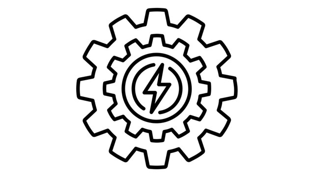 Renewable Energy Shining Sun Vector Icon Illustration with Editable Stroke Featuring Solar Power, Clean Electricity, and Eco Friendly Design in a Scalable Minimalist Flat Line Art Graphics Style.