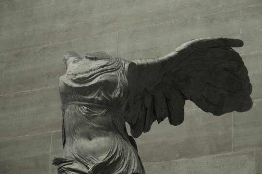Winged victory of samothrace marble sculpture classic art