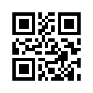 QR Code Symbol Isolated on White transparent background for Digital Scanning