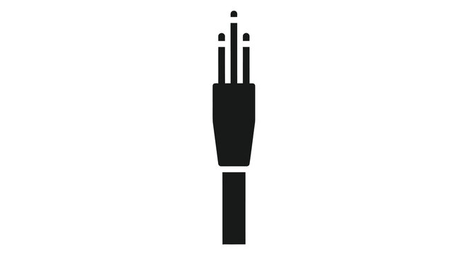 Hand Silhouette With Extended Fingers Black And White Silhouette