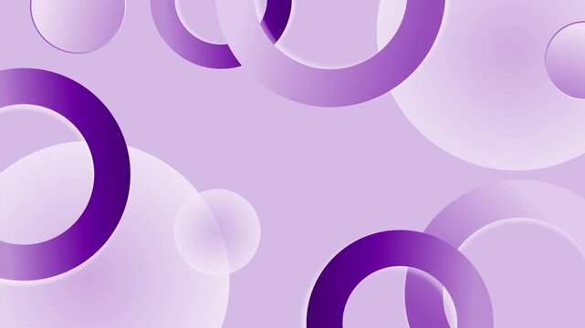 Abstract dark background with overlapping gradient rings and circles animation, modern minimal composition