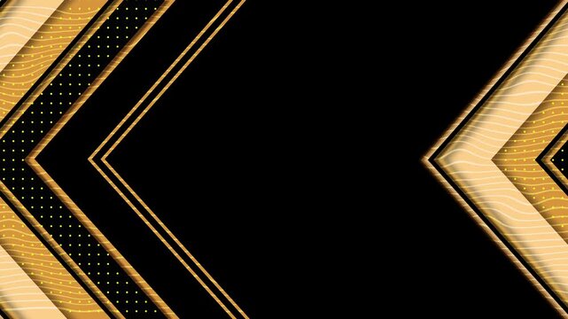Background layered diagonal chevron shapes and dotted patterns animation