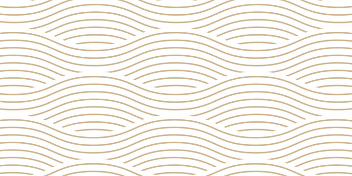 Yellow instant noodle, pasta and spaghetti texture with geometric wavy lines. Ramen, pasta vector pattern. Background abstract food illustration