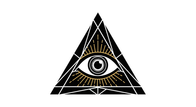 All seeing eye of providence symbol 6.