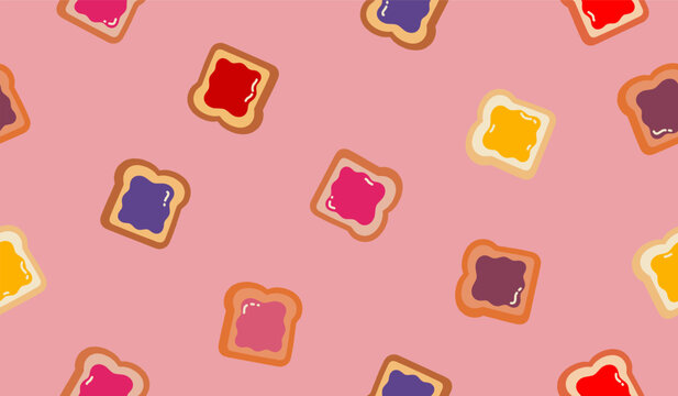 Toast pattern background vector design