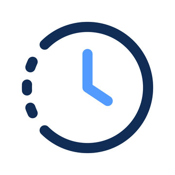 average user session outline color icon