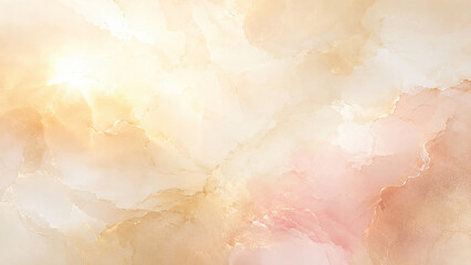Fototapeta premium Abstract Watercolor Background in Soft Beige and Blush Tones