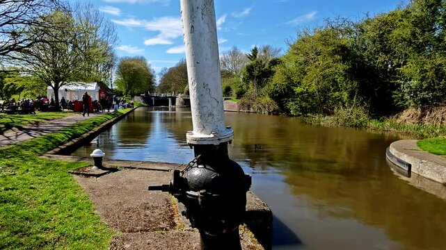 Untitled ProHatton locks Crand Union Canal Warwickshire England UK.. 