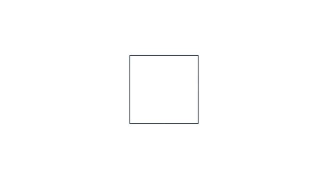 Minimalist loading spinner animation: thin line circle and square morphing loop animation