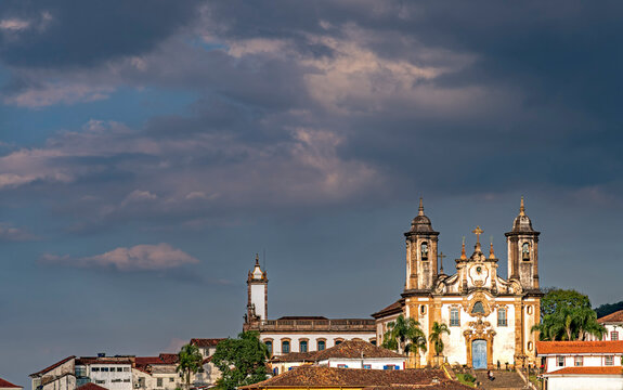 Sacred architecture in the Baroque style in the city of Ouro Preto