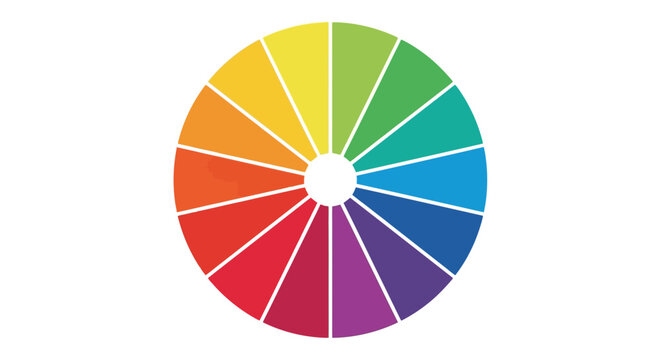 Color Wheel Chart - Primary, Secondary, Tertiary Colors - Graphic Design Tool
