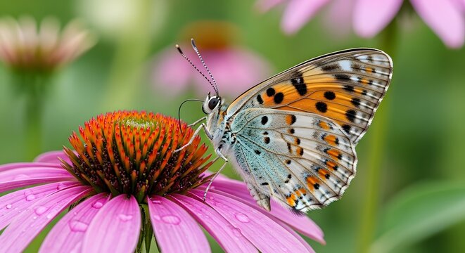 Butterfly on flower highlights Nature Conservation on World Environment Day