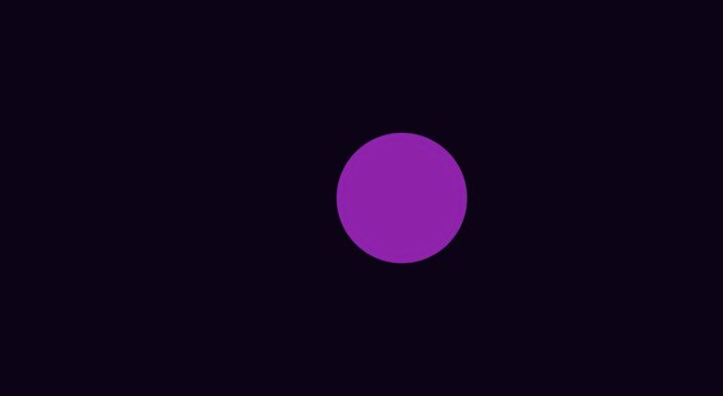 Abstract purple liquid morphing shape animation on dark animation background