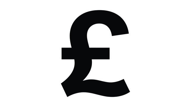 Pound sign silhouette in black and white simple graphic outline silhouette