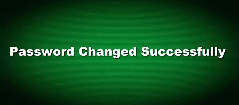 Account Credential Update Confirmation Password Changed Successfully Security Token Refresh Loop