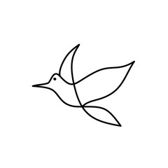 Naklejka premium A doodle depicting a bird