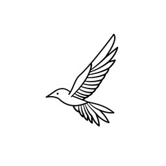 Naklejka premium A doodle depicting a bird