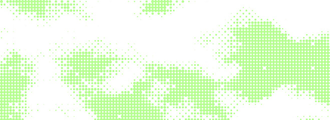 Fototapeta premium Dynamic green retro comic backdrop with layered halftone textures and fresh white composition for commercial advertising and contemporary visual communication.