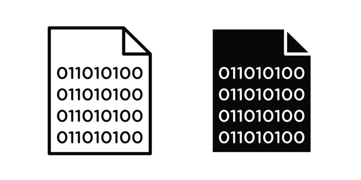 Binary code icon