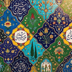 Arabic Calligraphy Art Design Elements. © bibit