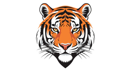 Illustration of a tiger face. © ulul