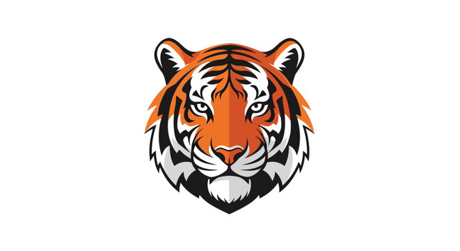 Illustration of a tiger head.