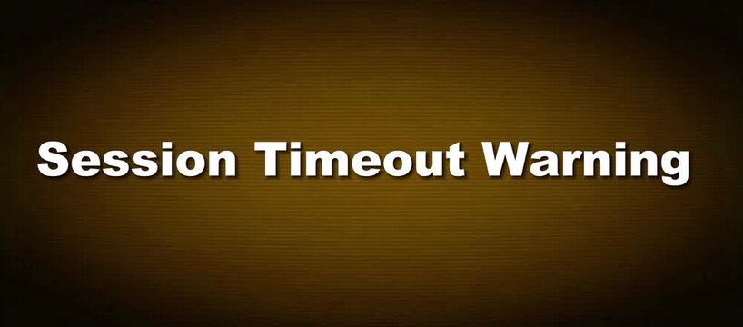 Cybersecurity Inactivity Countdown Session Timeout Warning Secure Authentication Portal Loop