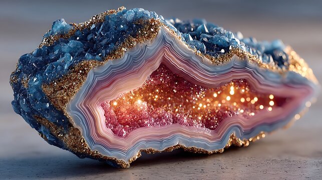 Natural crystal geode slice macro mineral texture wallpapers