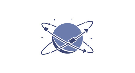 Satellite Orbiting Around the Earth. © yanto