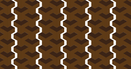Set of vintage seamless patterns and paper banners with brown floral and brick textures for vector wallpaper design © Abdul Khaleque 