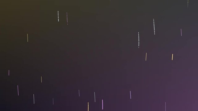 Falling digital lines abstract motion background animation with glowing particles creating a dynamic tech rain effect on a dark gradient backdrop for modern video projects.